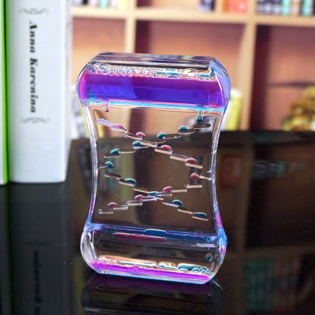 Anti Stress Fidget Toy Two-color Oil Ladder Liquid Water Sensory Calming Motion Timer Antistress Relieve Anxiety Toy