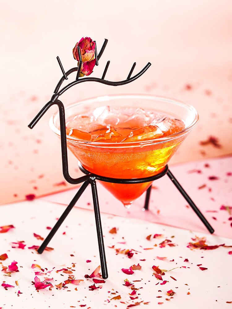 Nouvelle Mule cerf Martini Cocktail verre mariage fête Bar discothèque Champagne Coupes flûtes cône Muller Tipsy coupe de vin