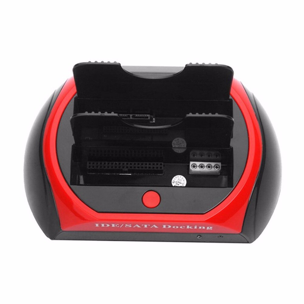 2.5 " 3.5 " ide sata usb 2.0 dock hub dual hdd harde schijf dockingstation basis ondersteuning harde schijf eu us uk au stekker