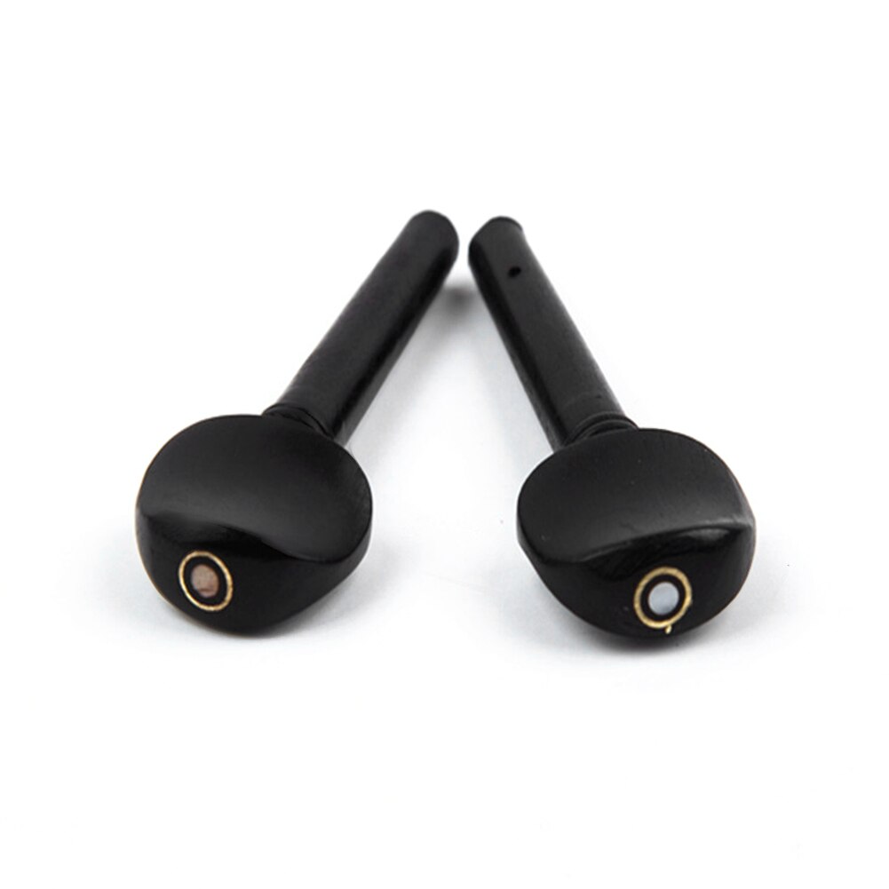 Ebony Violin Tuning Pegs Set Tuners with End Pin Set Fiddle Strings Instrument for Music Lovers Playing Accessories