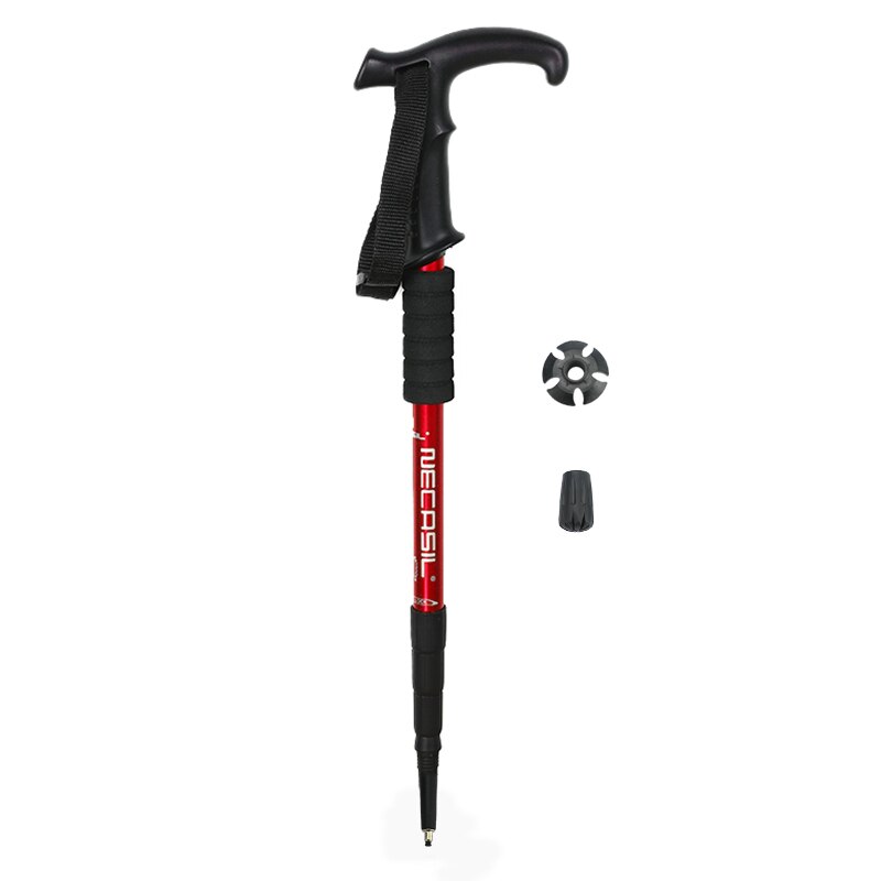 Nordic Walking Poles Adjustable Trekking Poles Telescopic 50-110 cm Anti Shock Telescopic Canes Stick for Outdoor Hiking Camping: Red