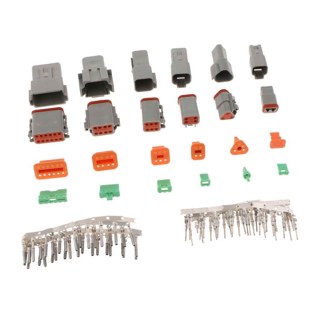 12 Pair 2/3/4/6/8/12 Pin Plug Terminal Connector (2 of each) 1.6mm
