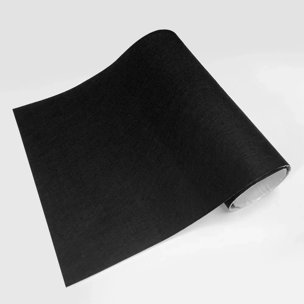 50 x 100cm bilforing teppefilt bilpleie gjør-det-selv selvklebende film teppe ikke-vevd stoff til hjemmekjøkken biltilbehør: Rød