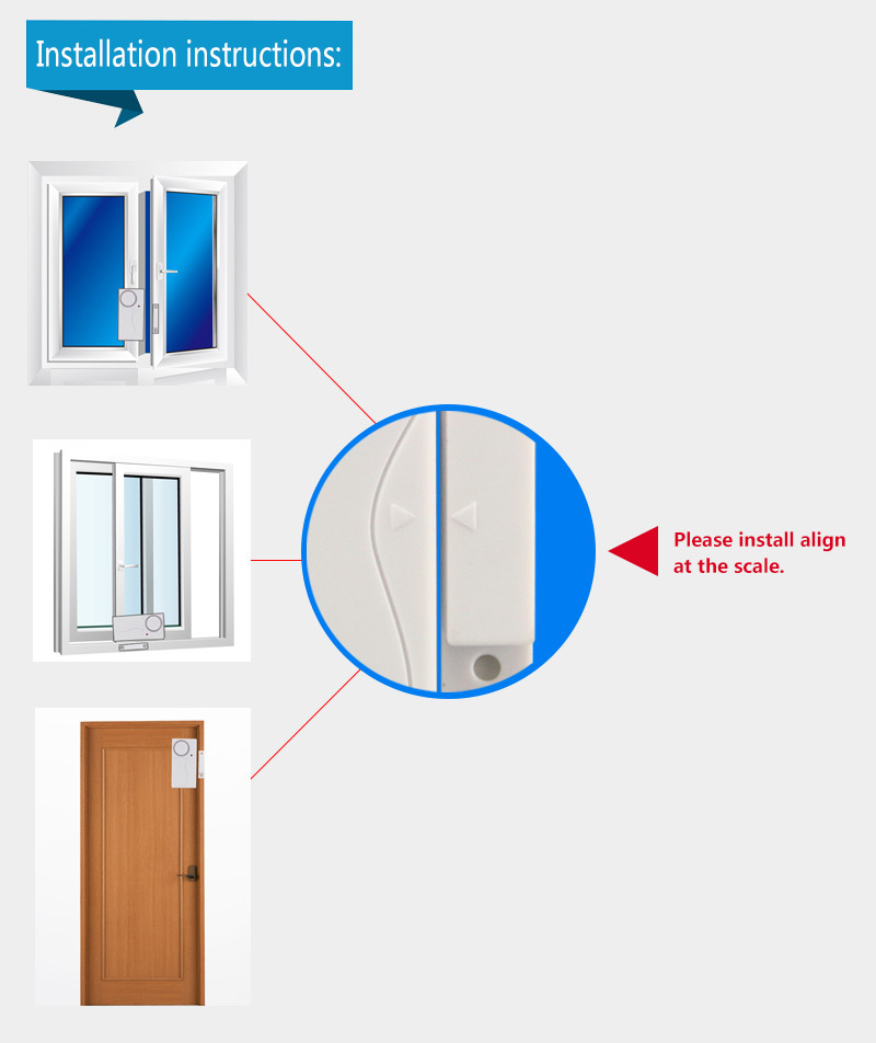 Darho trådløs magnetisk vinduesdørsensor detektor fjernbetjening indgangsdetektor tyverisikring i hjemmet alarmsystem