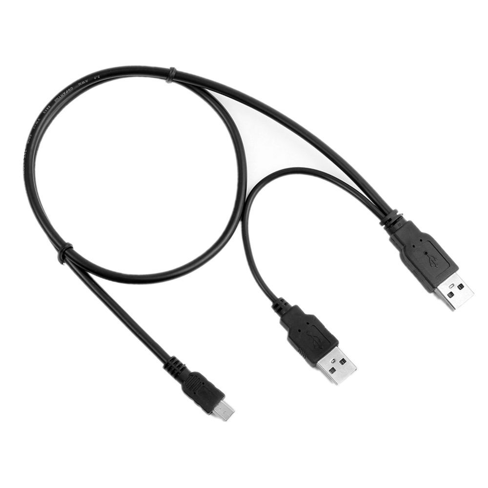 USB männlichen zu USB Männlichen und Mini 5Stift Ladegerät + Daten synchronisieren Y Kabel Blei Für Iomega 2.5&quot; tragbare Festplatte Festplatte