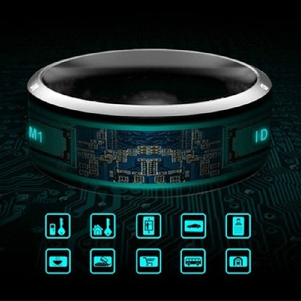 Anillo inteligente Digital multifuncional, resistente al agua, NFC, para ventana de Android