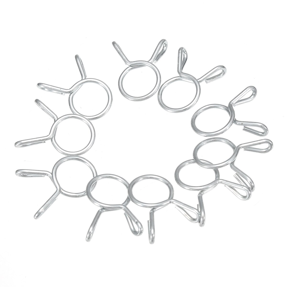 20 stks 7mm Brandstofslangen Tubing Lente Clip Klem voor Motorcycle Boot Atv Scooter