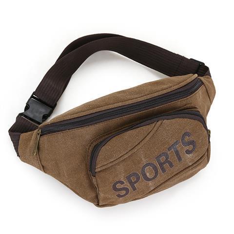 Colorful Waist bag Waterproof Travel Fanny Pack Mobile Phone Waist Pack Belt Shoulder Bags crossbody bags for men and women: Letter coffee