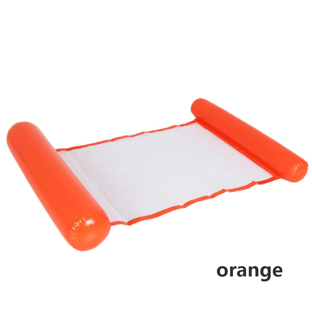 Inflatable Float Cushion Bed Floating Swimming Mattress Foldable Swimming Pool Chair Sea Swimming Swimming Pool: orange