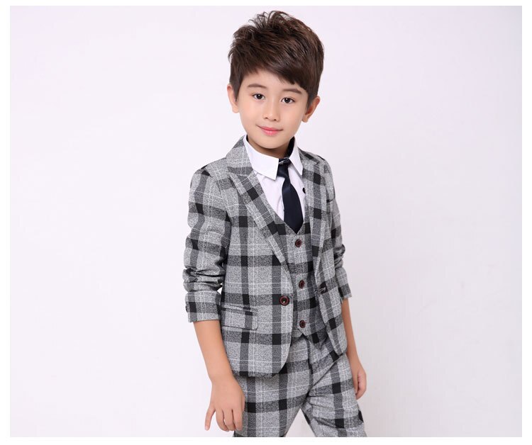 Baby Vintage Style And Wedding Tuxedo Waistcoat Outfit Suit 2T Grey - View #9