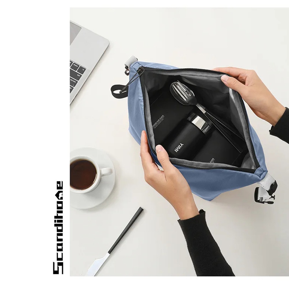 Foldable Insulated Bag Leak-Proof Large Capacity Thermal Lunch Box Eco-Friendly Waterproof Insulated Lunch Bag Camping