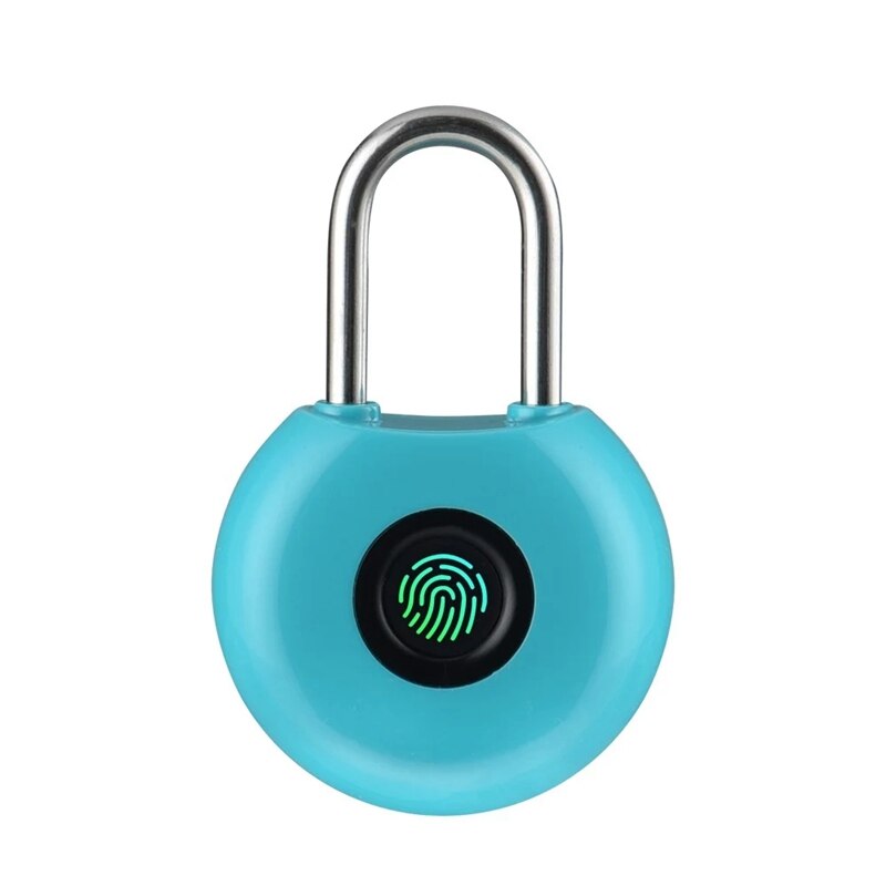 20 Groups Fingerprint Padlock Fingerprints Rechargeable Modern Locks for Lockers Bags Bicycle
