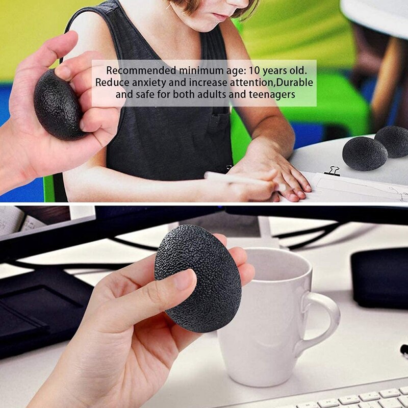 ELOS-6PCS ajustable agarre de la mano de la bola del dedo ensanchador del silicón del apretón del equipo de la aptitud