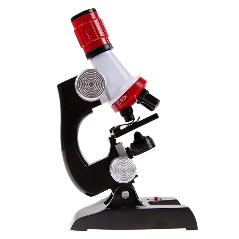 Microscope Kit Lab 100-1200X/100-450X Home Biological Microscope for Kids Electronic Microscope: 100X-400X-1200X