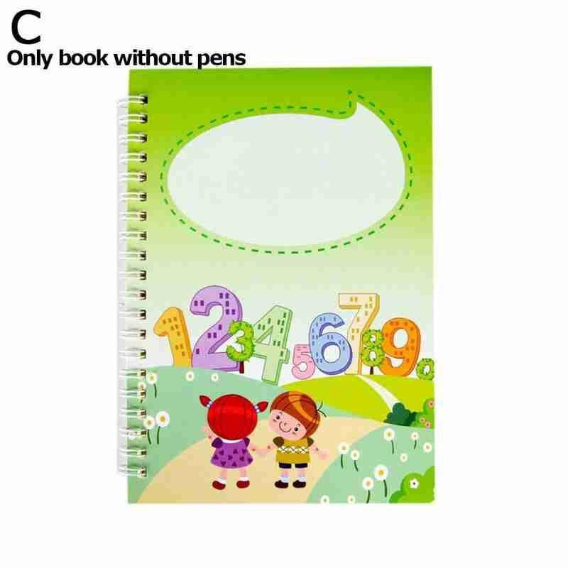 Writing Stickers Groove Copybook Preschool Kindergarten Letter Practice Hard Pen Set Calligraphic Copybook Handwritin H4X0: C