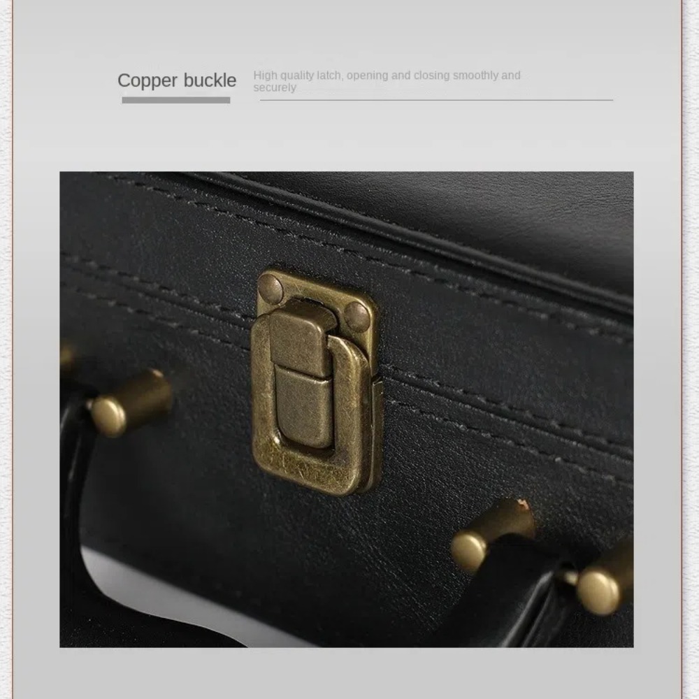 Leisure PU Leather Room Box Handheld Multifunctional Document Storage Box Business Key Toolbox Women Men