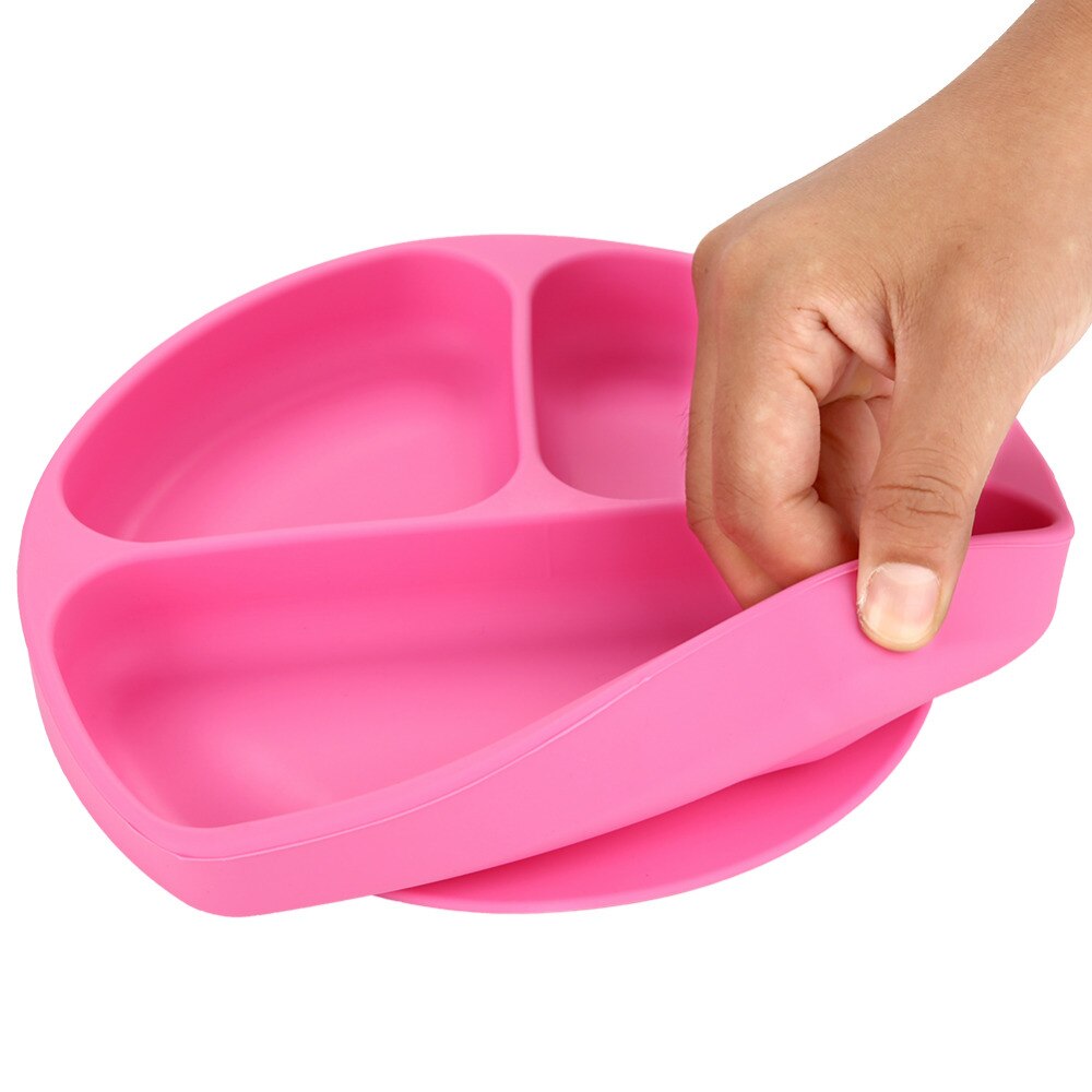 Børneretter baby silikone sugeskål baby smilefjes tallerken service sæt smil ansigt baby service sæt børn tallerken