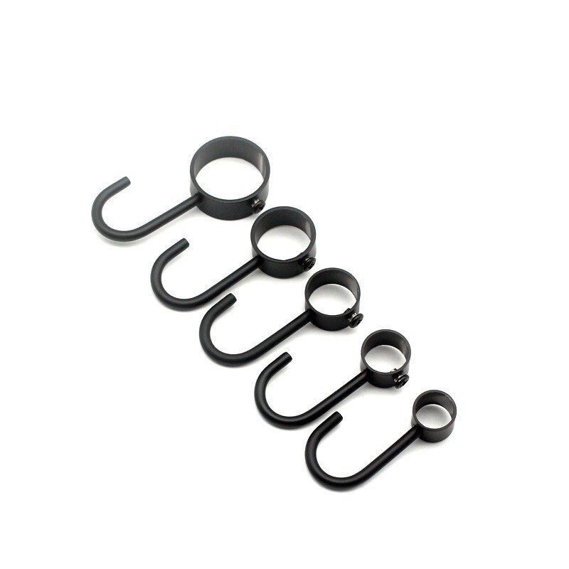 Thickened stainless steel casing hook through pipe hook movable hook kitchen hanging rod hook hanger rack row hook