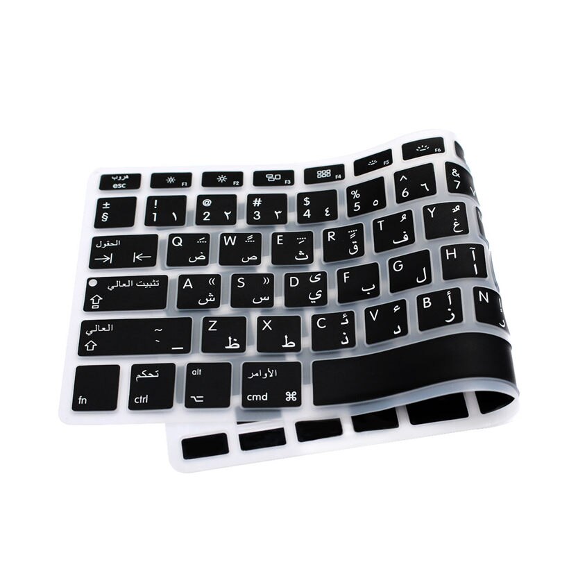 Arabisch Toetsenbord Skin Voor Macbook Air 13 Pro Retina 13 15 A1466 A1398 A1278 Arabisch Eu Us Toetsenbord Cover Silicon toetsenbord Huid