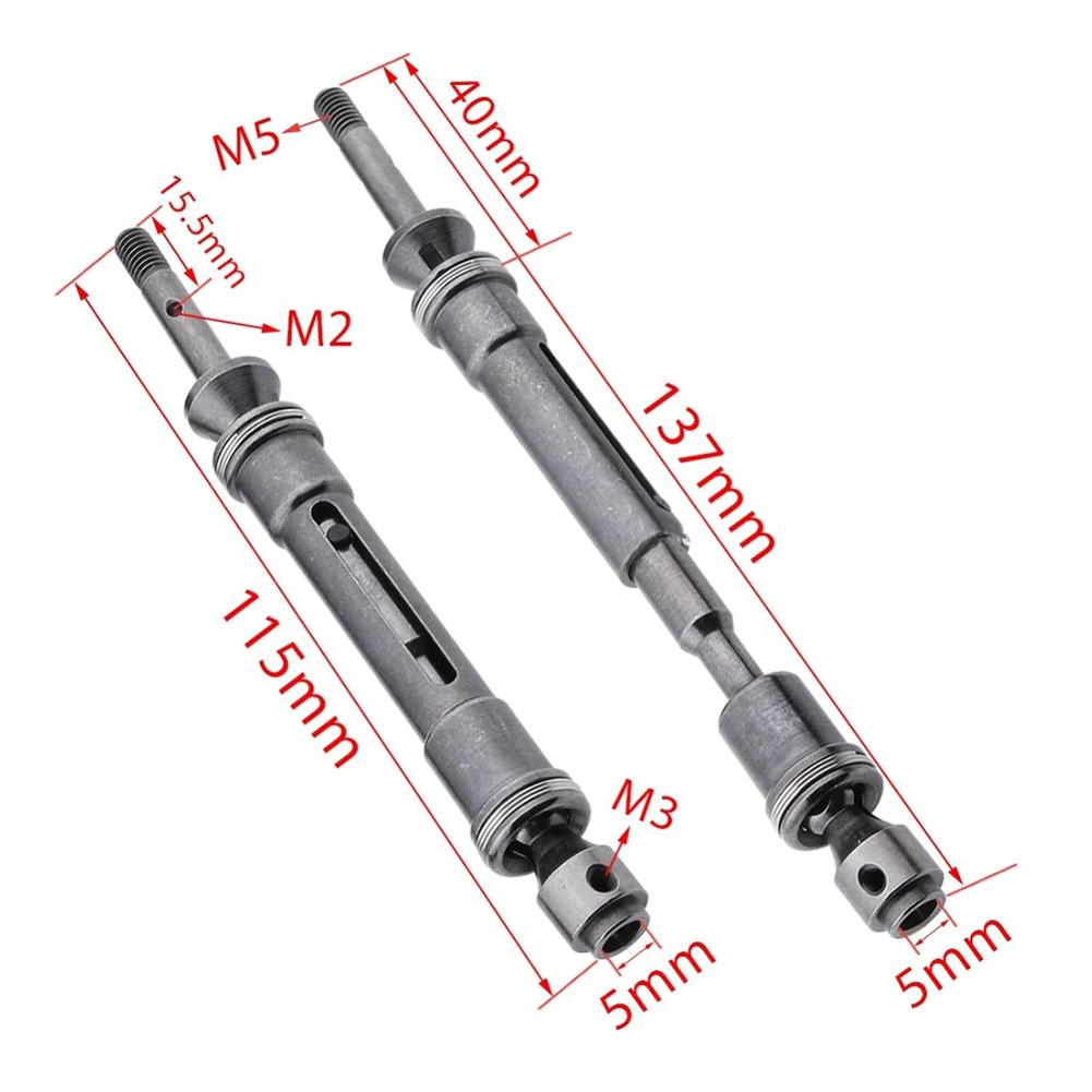 CVD Stahl Vorne und Hinten Antriebswelle Montage schwer Pflicht Für 1/10 Traxxas Schrägstrich 4x4 Ansturm VXL 2WD 6851R 6851X 6852R 6852X