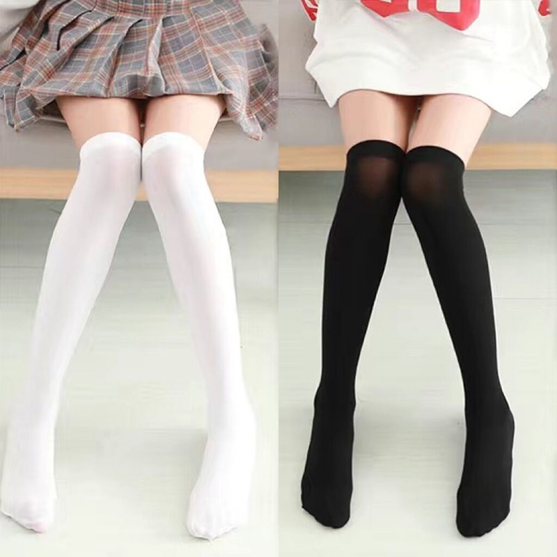Frauen Über Knie Socken Oberschenkel Hohe Socke Mädchen Schwarz Weiß Knie Halbe Strümpfe Frauen Rosa Lange Socken CTW063