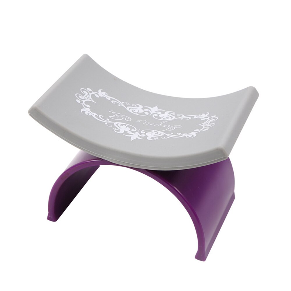 Repose-main en silicone pour poignet, avec coussin en forme de u pour espace de manucure en plein air,: Style A Purple