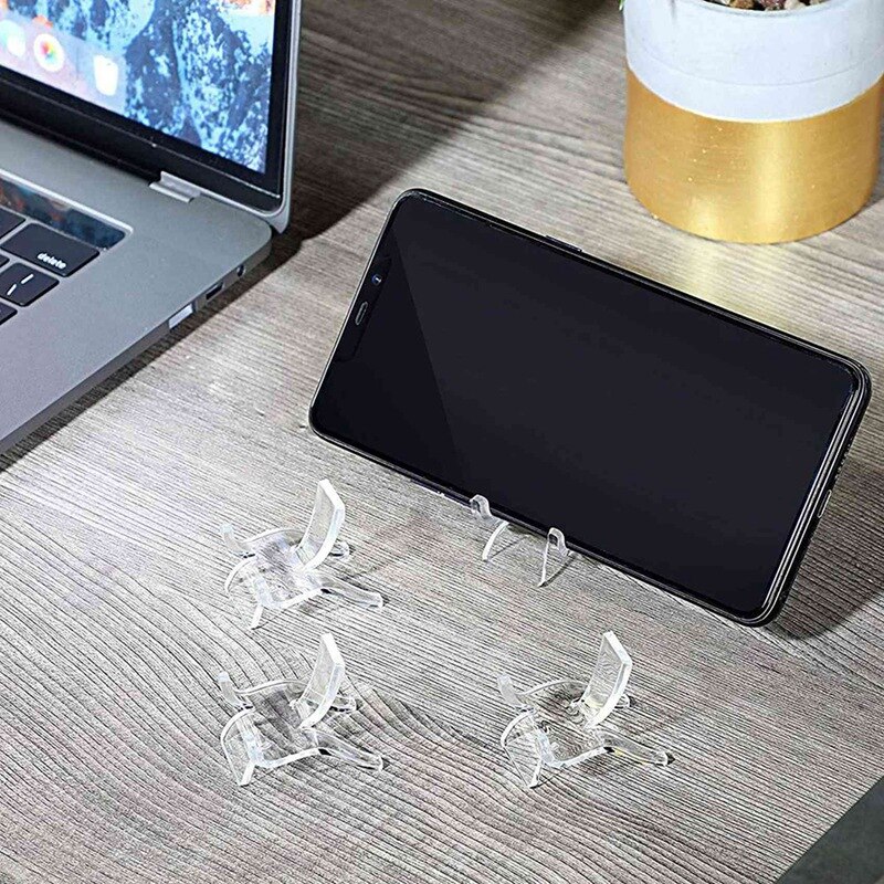 20pcs Acrylic Display Small Collectibles Display Stands for Displaying Crystal Geodes Rock Mineral Agate Fossil Coral A