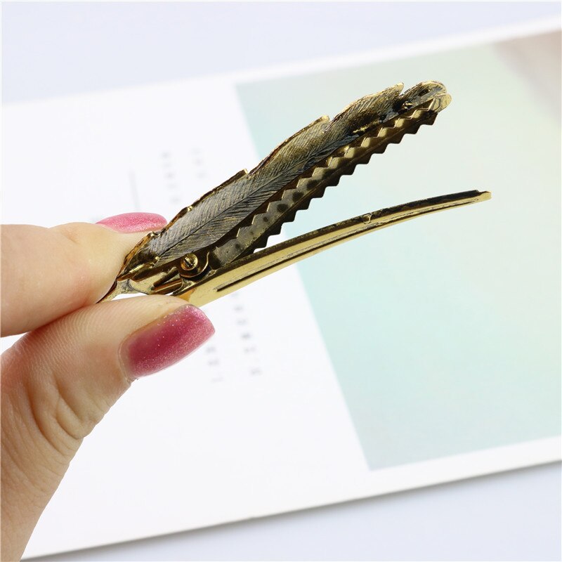 Fionto 1 stuks haarversieringen bladvorm dames haarspeldjes haarspeldjes veer haarstyling accessoires gereedschap  ce0515/5