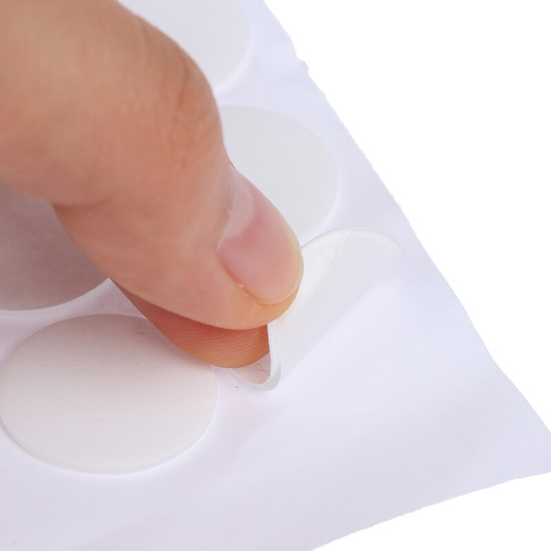 70pc ronde acryl reparatietapes met transparante dubbelzijdige kleefband