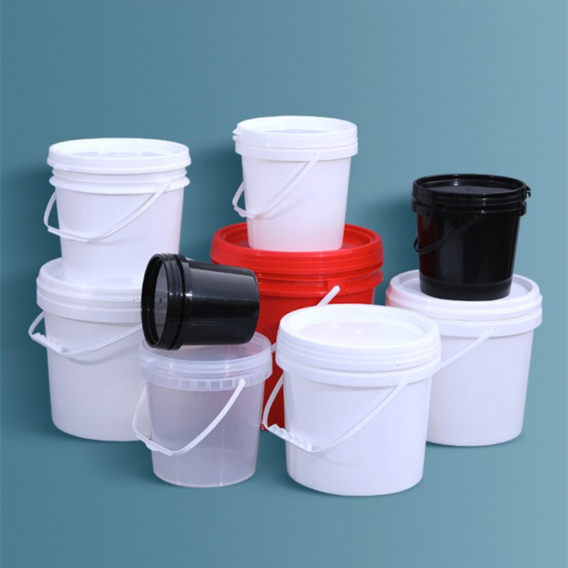 Seaux en plastique de 2L avec couvercles pour yaourt emballage biscuits conteneur seau en plastique de alimentaire 5 PCS/lot