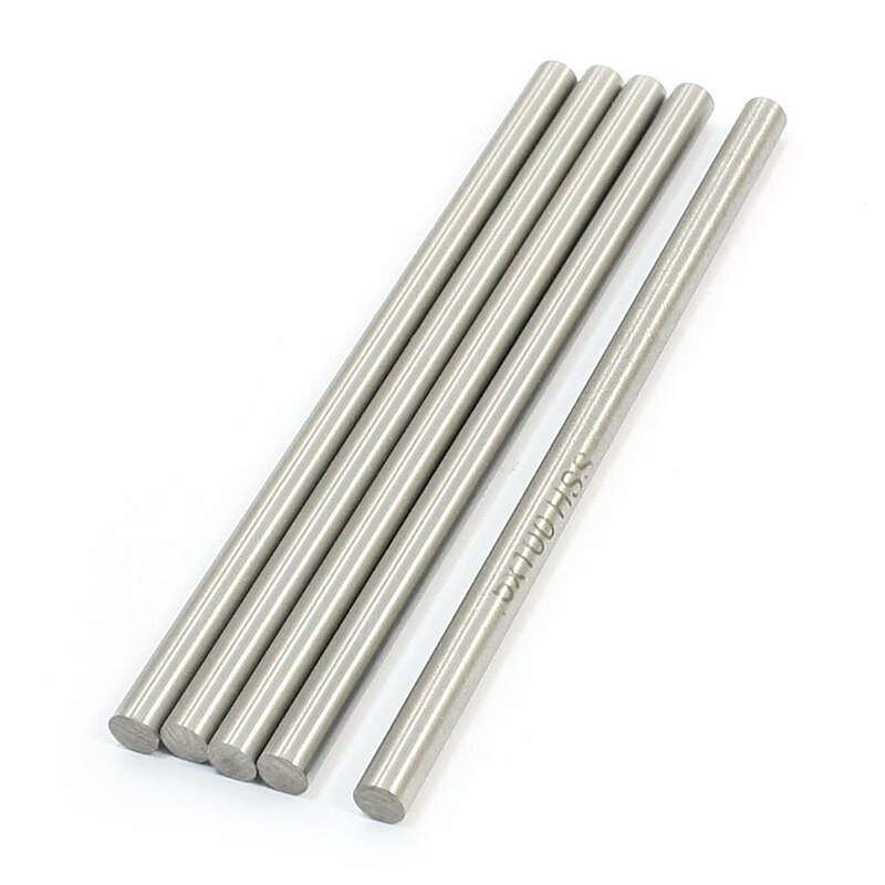 RC Helicopter 100mm x 5mm stainless steel Ground Shaft Round Rod 5Pcs