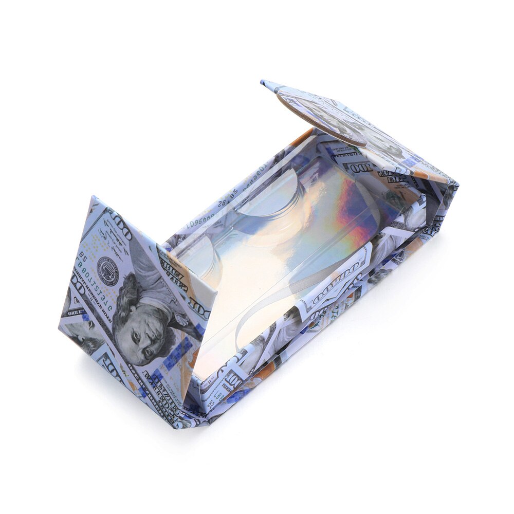 USD Eyelash Packaging Box Case with Transparent Tray Lashes Boxes Empty Eyelashes Package Box For 15-30mm Lashes Rectangle Box