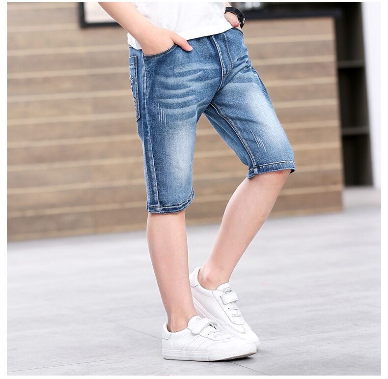 Lasten kesävaatteet poikien shortsit rento ohut denim poikavauva farkkushortsit pojille isot lapset kesäiset lyhyet housut