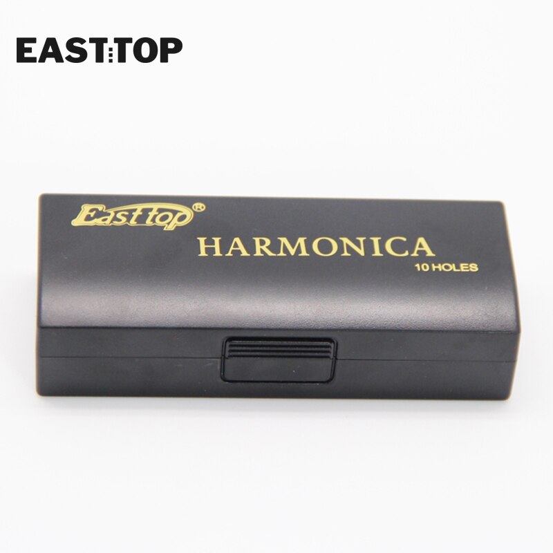 EASTTOP T004 10 hole advanced metal blues harmonica