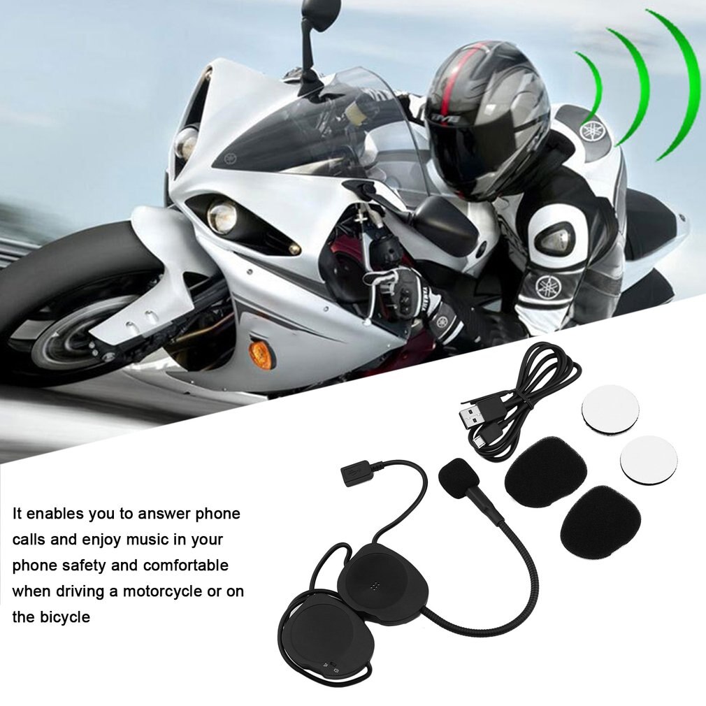 Universal Motorcycle Intercom Audio Music Helmet Headset Call Versatile