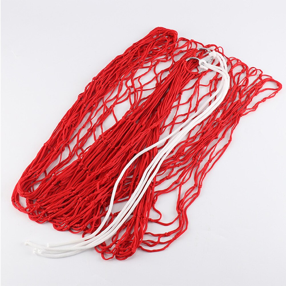 Hangmat van gaasachtig nylon touw, buitenkampeerhangmat, tuinschommelhangmat, kampeerhangstoel (rood + touw)
