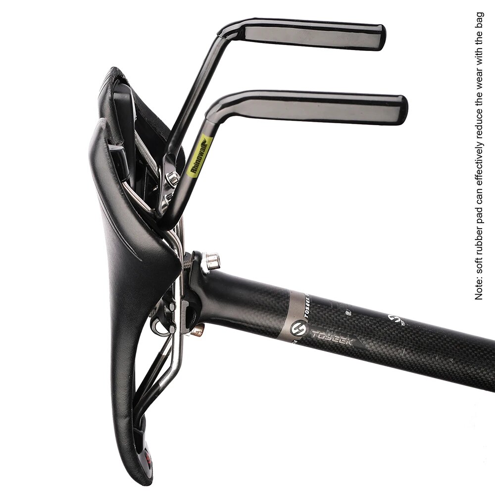 Rhinowalk Bike Saddlebag Stabilizer with Anti-wear Rubber Pad Aluminum Alloy Stability Fits Most Market Saddle Bag Accessories