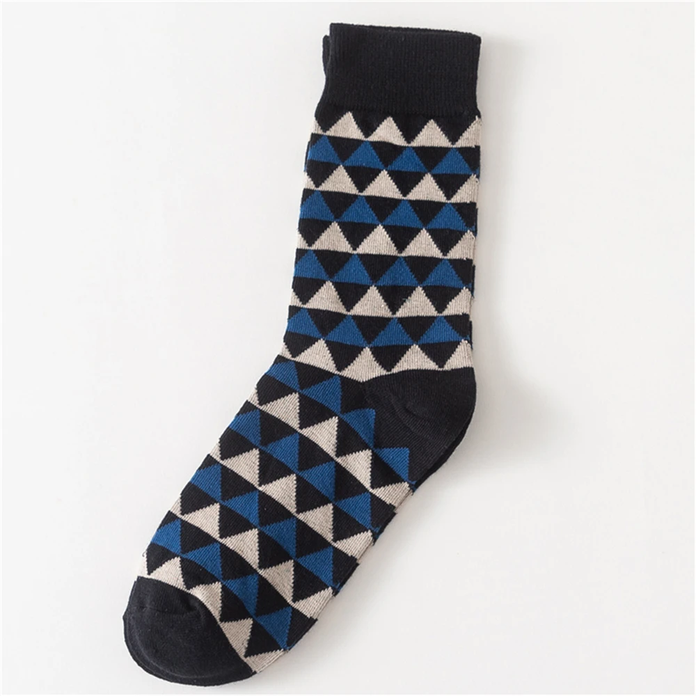 Calcetines de colores con estampado de arcoíris para hombre, medias con estampado de arte divertido y feliz, conjunto de de invierno, estilo informal y de negocios,: Negro rojo