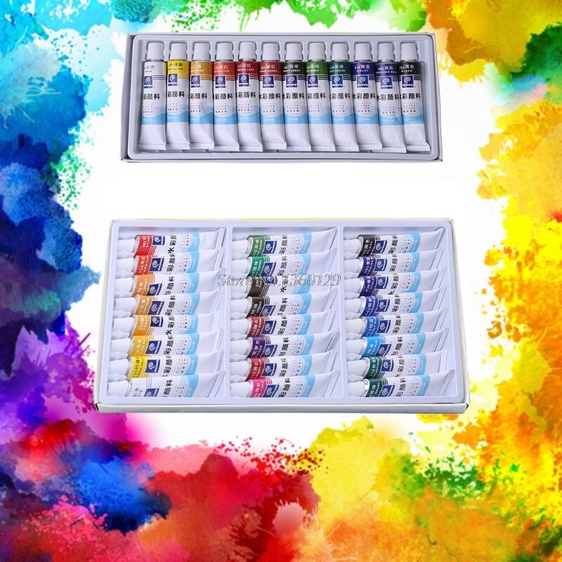 12ml tubes verf voor tekenen, schilderen 12/24 aquarel, pigment