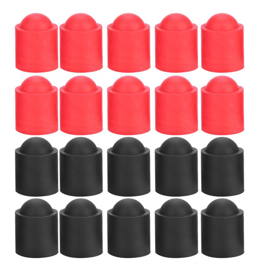 10Pcs Cue Tip Cover Cue Tip Cap Rubber Biljart Pool Cue Tips Biljart Signalen Stok Bescherming Cap Snooker Biljart accessoire