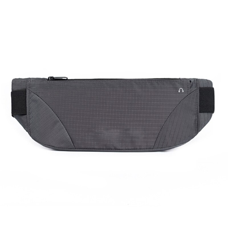 Kleurrijke Taille Tas Waterdicht Taille Bum Bag Running Jogging Belt Pouch Zip Fanny Pack Sport Runner Crossbody Tassen Mannen En vrouwen: Gray