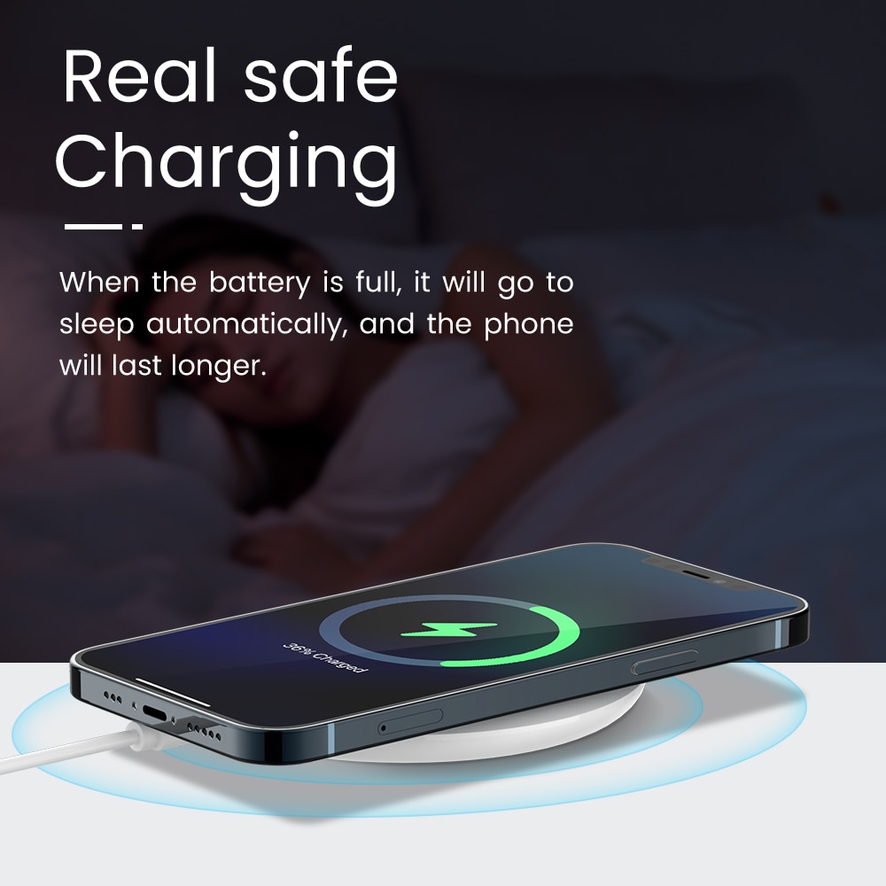 10W Wireless Charger For iPhone 12 Mini 11 Pro Xs Max Fast Wireless Charging Pad For Samsung Xiaomi Huawei Qi Wireless Charger