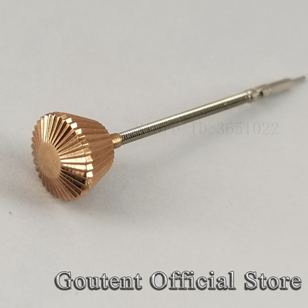 Goutent Rose Gold Steel Watch Crown With Stem Fit 6497/6498 Seagull ST3600/3620 Movement: B5-crown 5