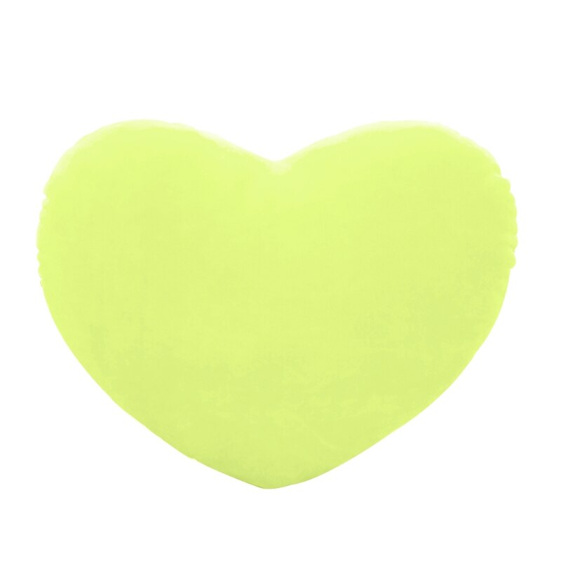 30cm Heart Shape Decorative Throw Pillow PP Cotton Soft Doll Lover: Green