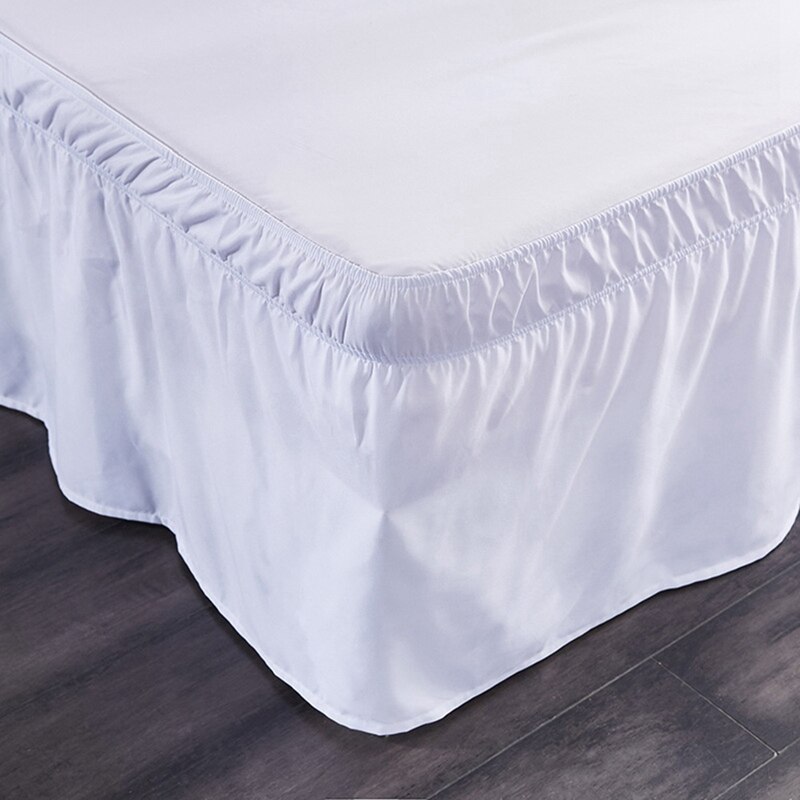 King / queen size seng nederdel hvide seng skjorter uden overflade elastik bånd single queen king let på / let off seng nederdele hjem