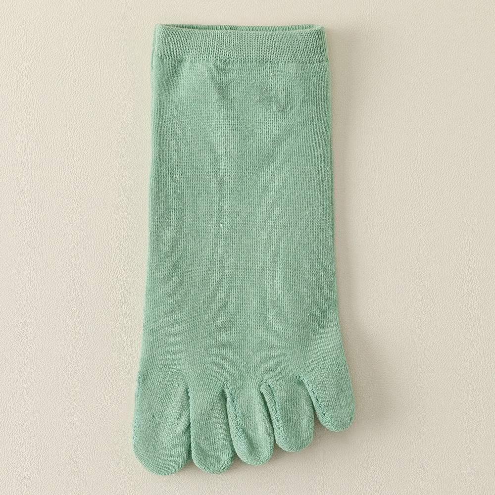 5 paires de chaussettes à orteils pour femmes, avec doigts séparés, en coton de , à cinq doigts, coupe basse, pour Yoga, sport: Orange