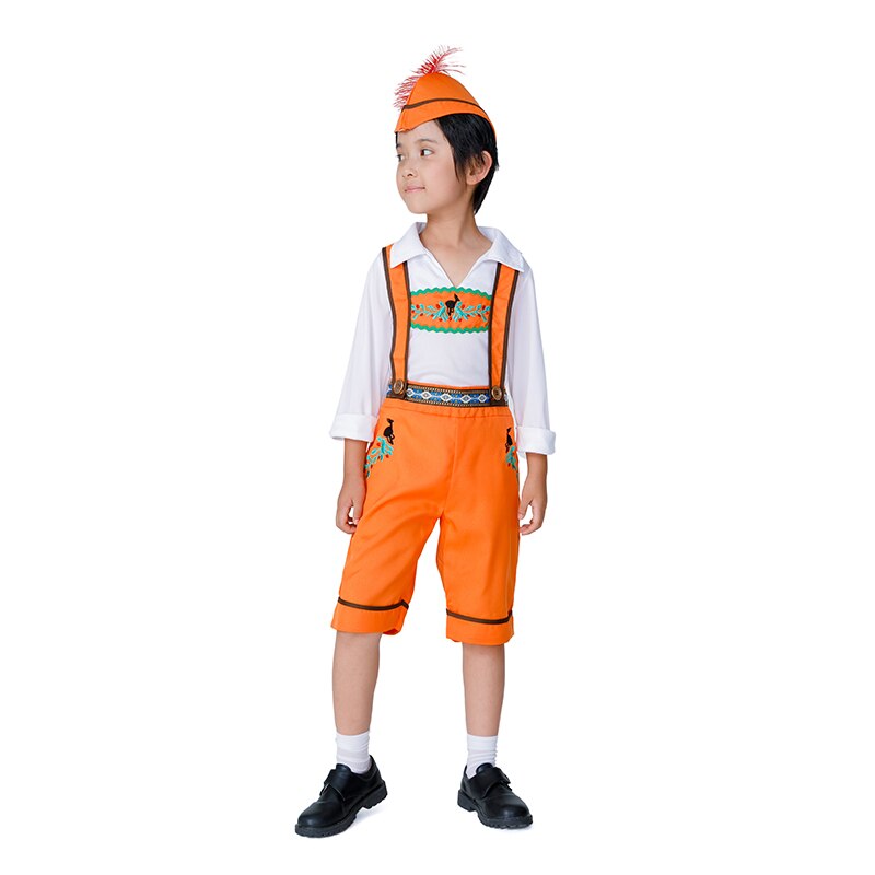 Duitse Oktoberfest Festival Kostuum Kinderen Duitse Festival Bier Mannen Pak Jongens Carnaval Fancy Dress Up Outfit