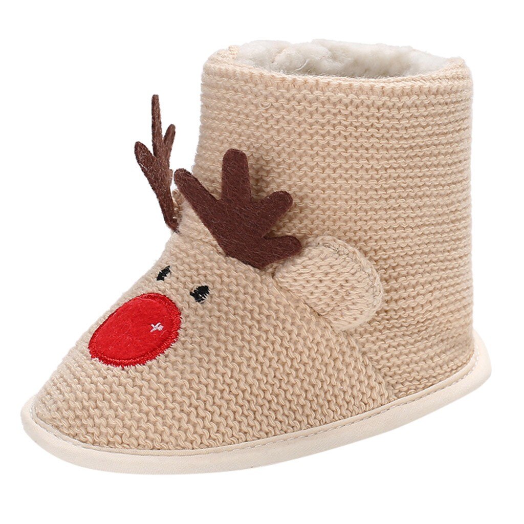 freundlicher Schuhe mädchen Weihnachten Kleinkind Art Baby Mädchen Jungen Karikatur Hirsch Winter warm Schnee Stiefel Schuhe zapatos niña детская обувь: 6