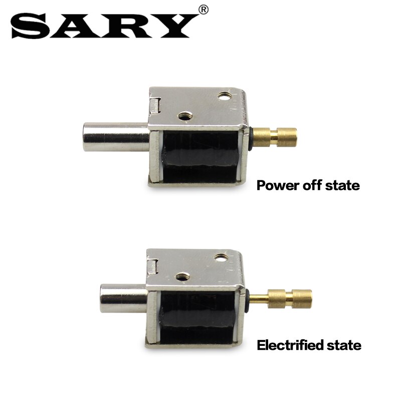 DC12V Mini electric lock push pull solenoid valve small drawer lock electric bolt lock small electric lock 1pcs
