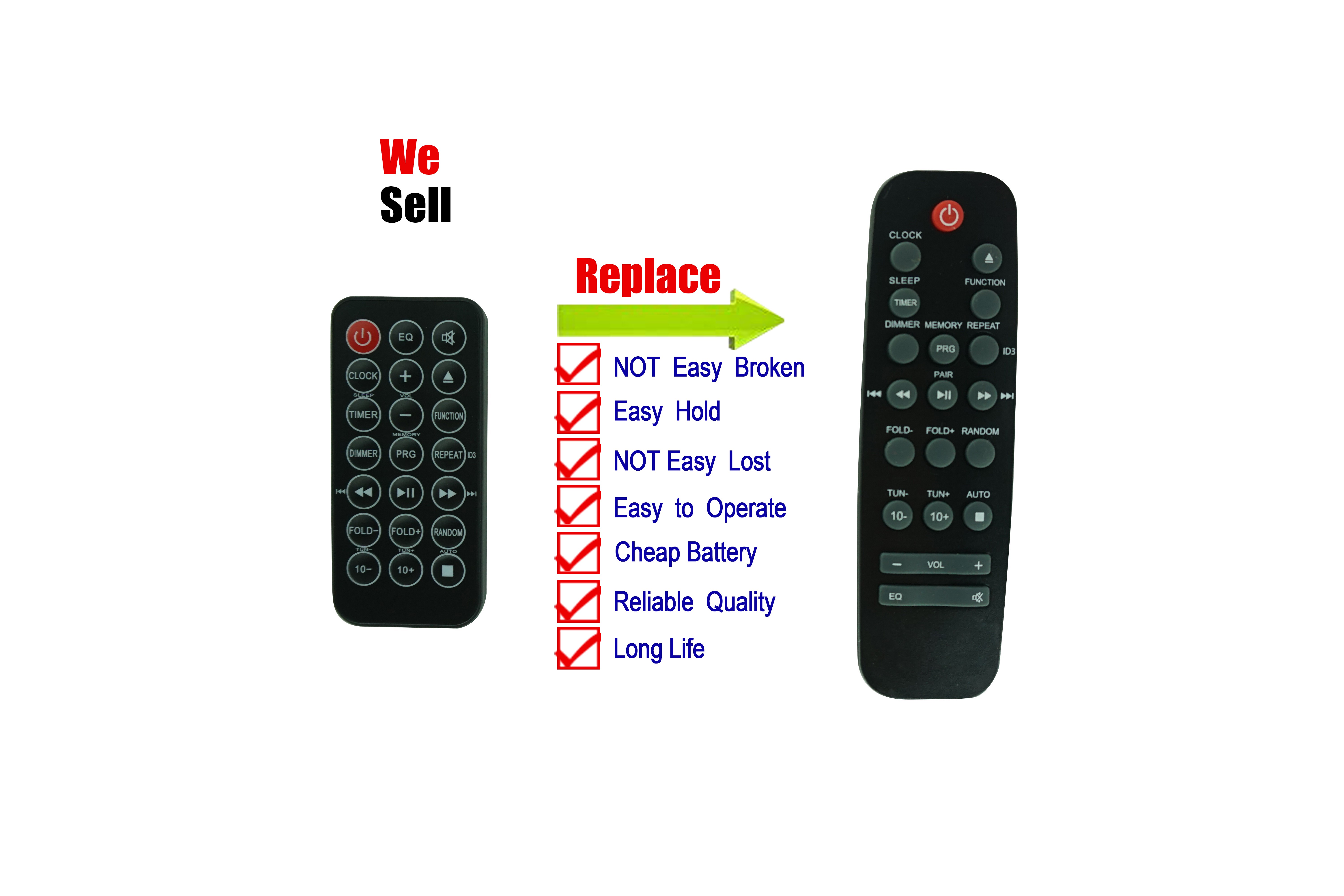 Remote Control For Britz BZ-T7750 BZ-T7780 BZ-T8300 BZ-T8500 BZ-T8400 Bluetooth Stereo Micro CD Audio system MP3 player